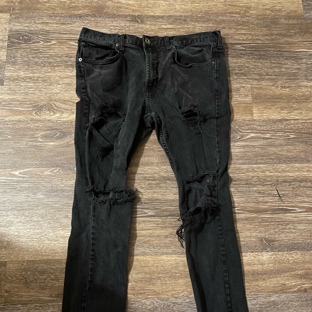 Black Ripped Bullhead Jeans